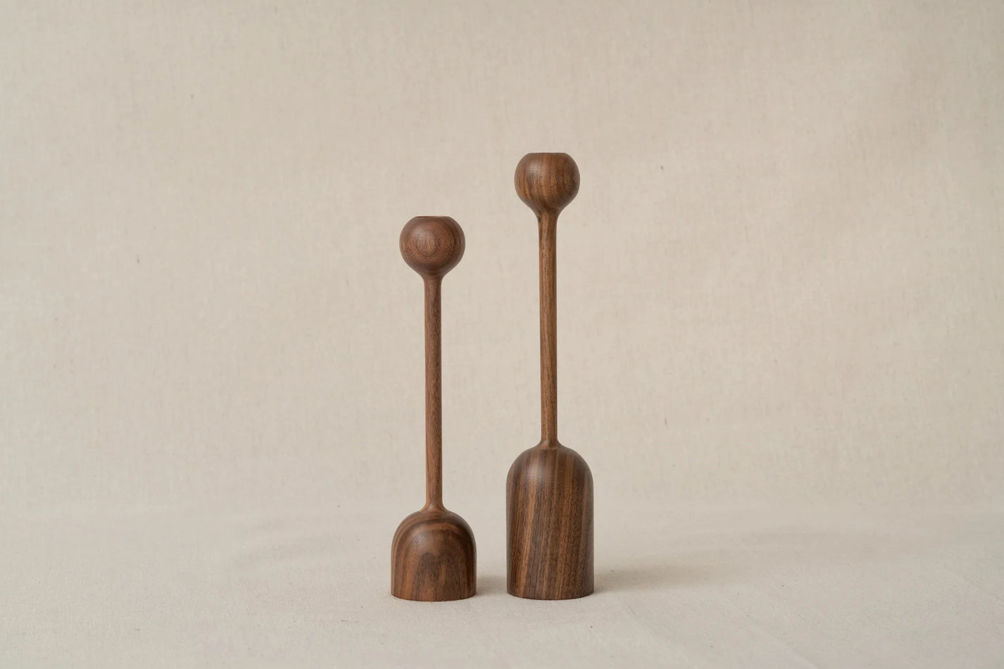 Candlestick Holder Tulip Stem, pair
