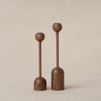 Candlestick Holder Tulip Stem, pair
