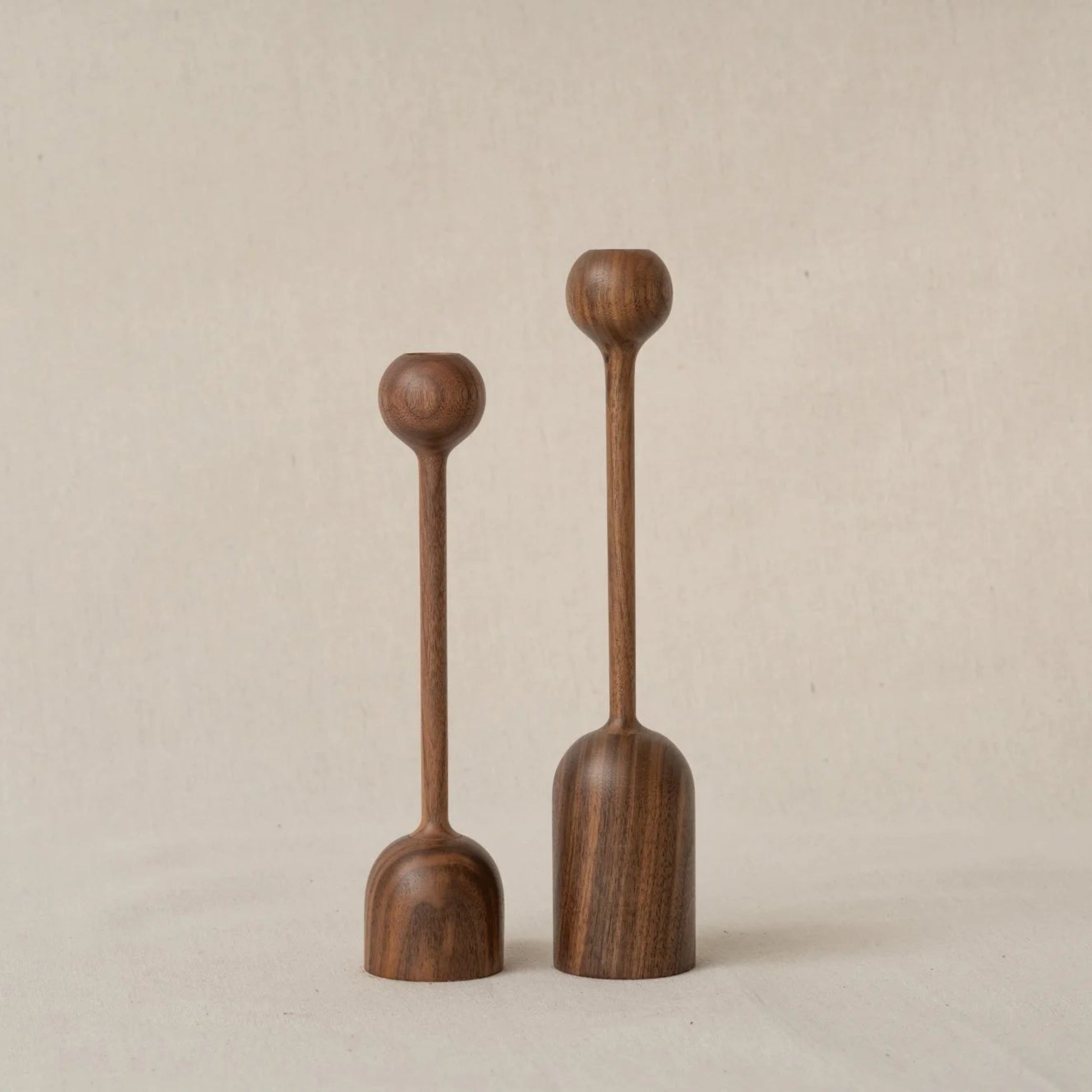 Candlestick Holder Tulip Stem, pair