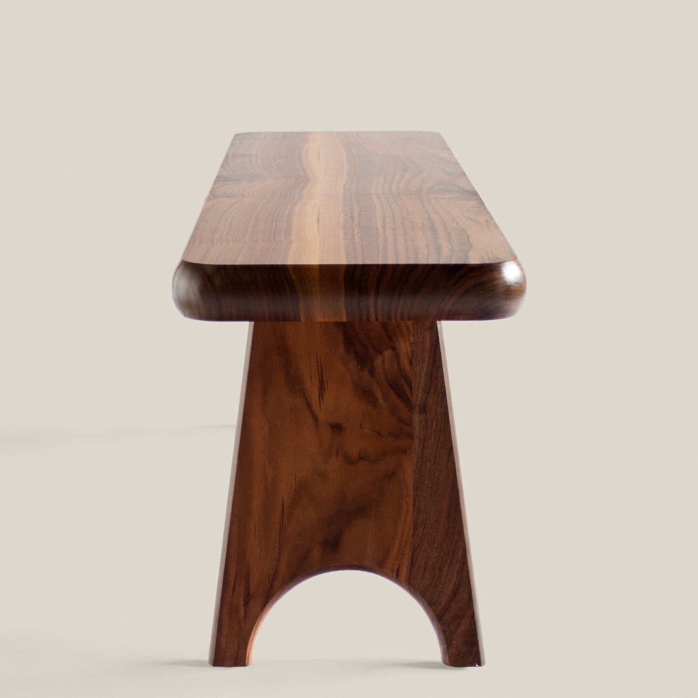 Melk Bench in Walnut