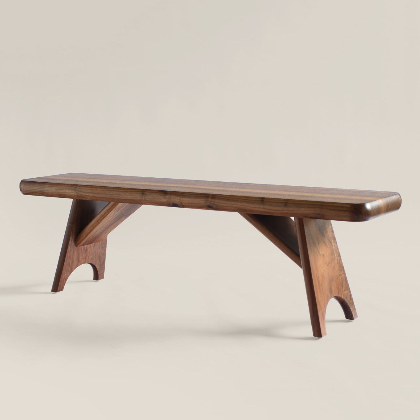 Melk Bench in Walnut