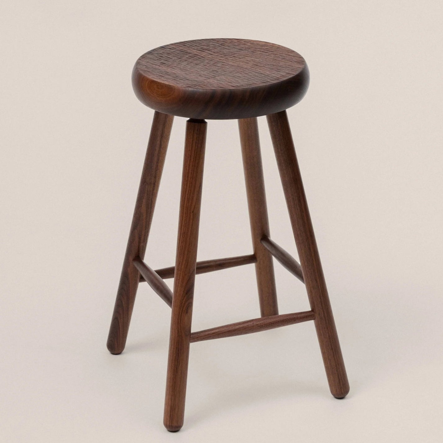 Melk Counter Stool in walnut