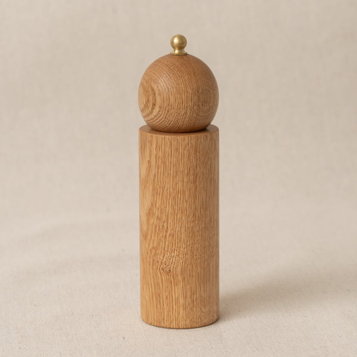 Handcrafted Pepper Mill in Oak