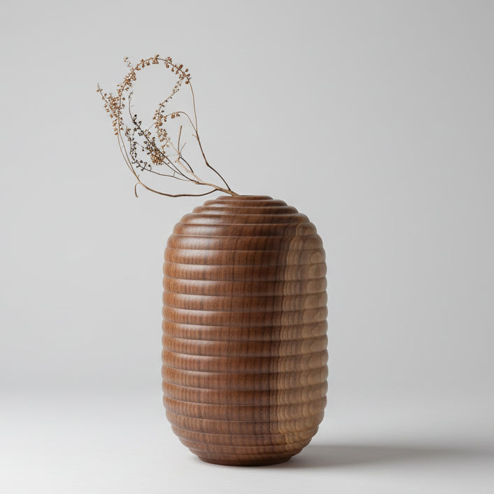 Handcrafted Black Walnut Hollow Vessel