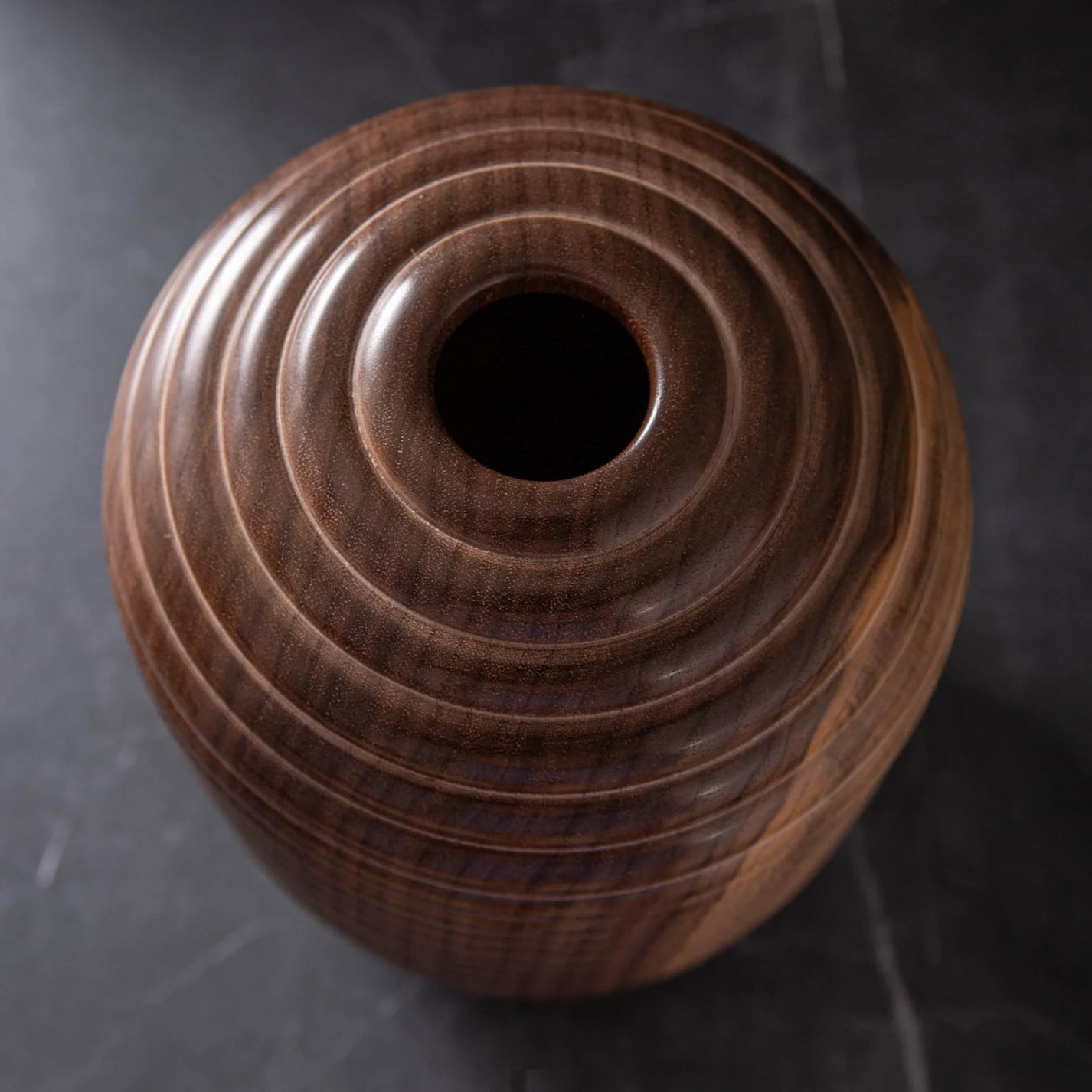 Handcrafted Black Walnut Hollow Vessel