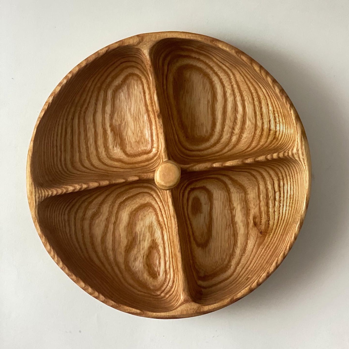 Wooden snack bowl